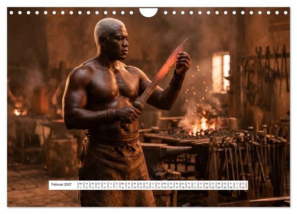 Produktbild: Echte Kerle &ndash; Gladiatoren (Wandkalender 2027 DIN A4 quer), CALVENDO Monatskalender
