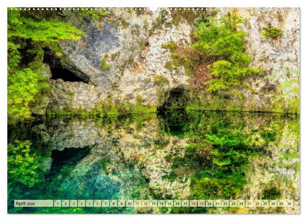 Produktbild: Faszinierende Karstquellen auf der Schw&auml;bischen Alb (Wandkalender 2026 DIN A2 quer), CALVENDO Monatskalender