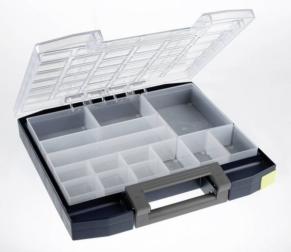 Produktbild: raaco Boxxser 55 6x6-14 Sortimentskoffer (B x H x T) 354 x 55 x 323 mm Anzahl F&auml;cher: 14 Inhalt 1 St.
