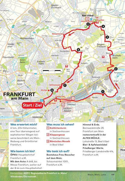 Produktbild: BVA Die 25 sch&ouml;nsten E-Bike Touren zwischen Rhein, Main und Lahn