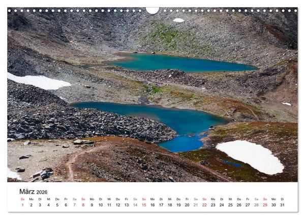 Produktbild: BERGSEEN Schweizer Alpen (Wandkalender 2026 DIN A3 quer), CALVENDO Monatskalender