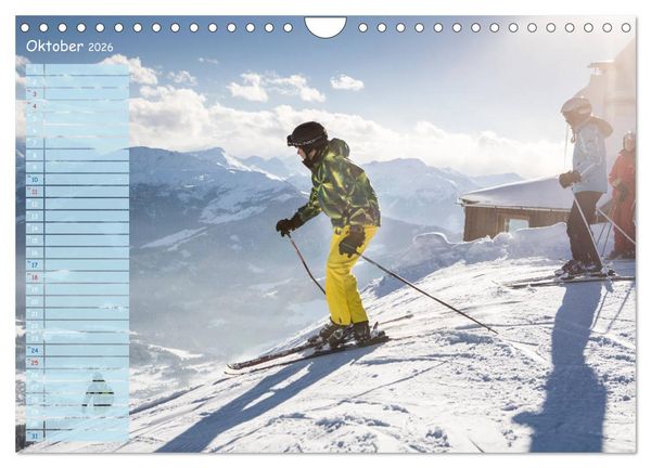 Produktbild: Ski und Snowboard - Leidenschaft im Schnee (Wandkalender 2026 DIN A4 quer), CALVENDO Monatskalender