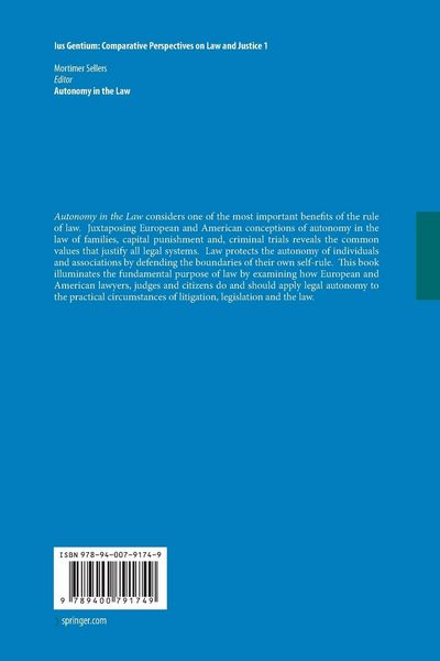 Produktbild: Autonomy in the Law