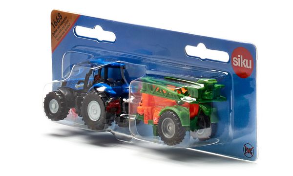 Produktbild: Siku 1668 Traktor mit Feldspritze