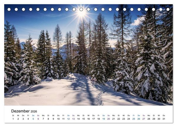 Produktbild: Ultental - Ein Jahr in Bildern (Tischkalender 2026 DIN A5 quer), CALVENDO Monatskalender