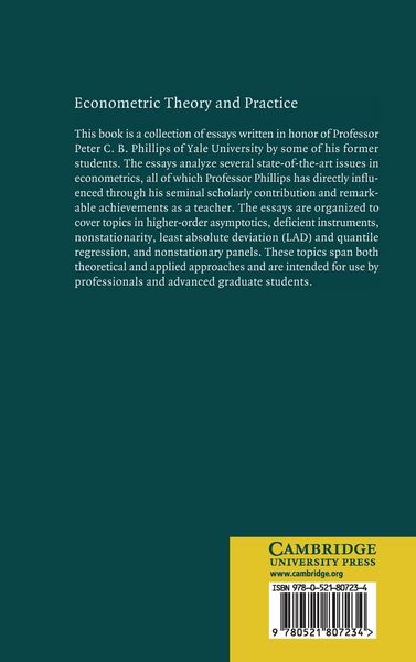 Produktbild: Econometric Theory and Practice