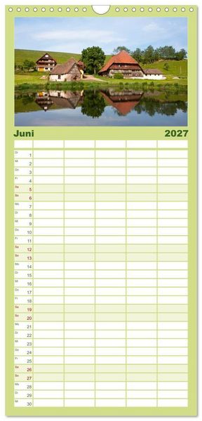 Produktbild: Familienplaner 2027 - Schwarzwald 2027 mit 5 Spalten (Wandkalender, 21 x 45 cm) CALVENDO