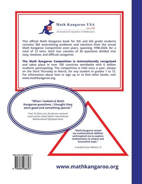 Produktbild: Math Kangaroo Problems and Solutions - Grades 5 & 6 - Even Years