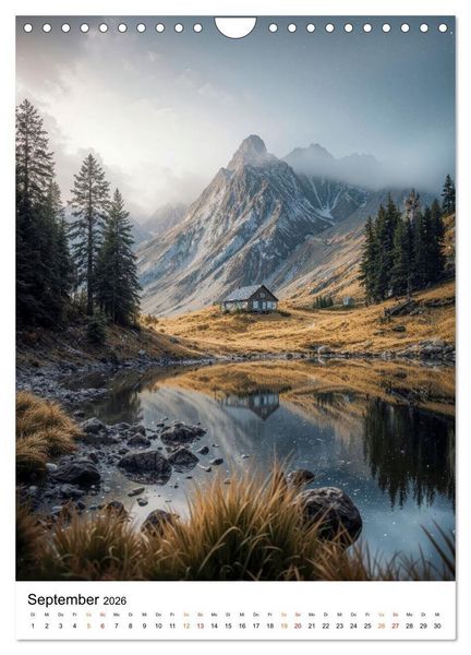 Produktbild: Bergwelten - Berge T&auml;ler Augenblicke (Wandkalender 2026 DIN A4 hoch), CALVENDO Monatskalender