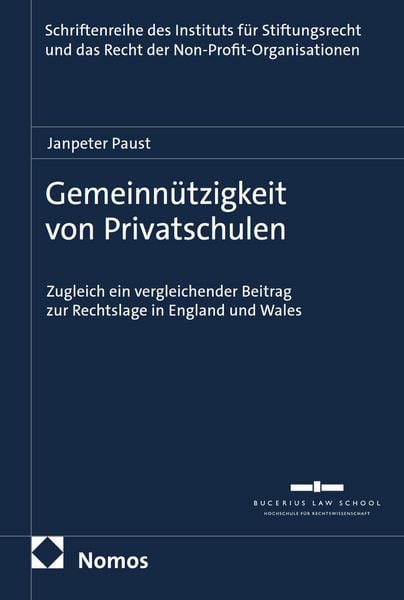 Produktbild: Gemeinn&uuml;tzigkeit von Privatschulen