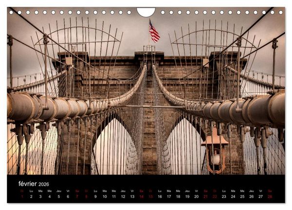 Produktbild: Balade New-Yorkaise, Manhattan (Calendrier mural 2026 DIN A4 vertical), CALVENDO calendrier mensuel