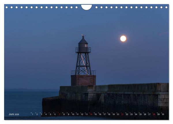 Produktbild: Nachts in Wilhelmshaven Edition mit maritimen Motiven (Wandkalender 2026 DIN A4 quer), CALVENDO Monatskalender