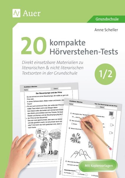 Produktbild: 20 kompakte H&ouml;rverstehen-Tests f&uuml;r Klasse 1/2