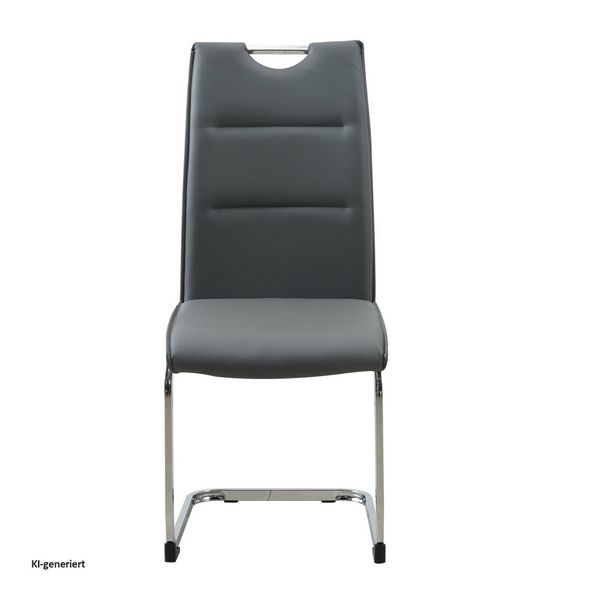 Produktbild: HTI-Living Schwingstuhl 4er Set PU grau DannyC Schwingstuhl 4er Set PU grau DannyC
