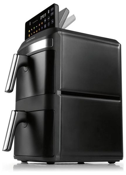 Produktbild: GourmetMaxx 16818 Hei&szlig;luft-Fritteuse 12l 2800W Antihaftbeschichtung, BPA-frei, Cool-Touch-Geh&auml;use, digitaler Timer, Grillfunktion