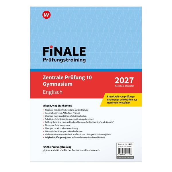 Produktbild: FiNALE - Pr&uuml;fungstraining Zentrale Pr&uuml;fungen 10 Gymnasium Nordrhein-Westfalen