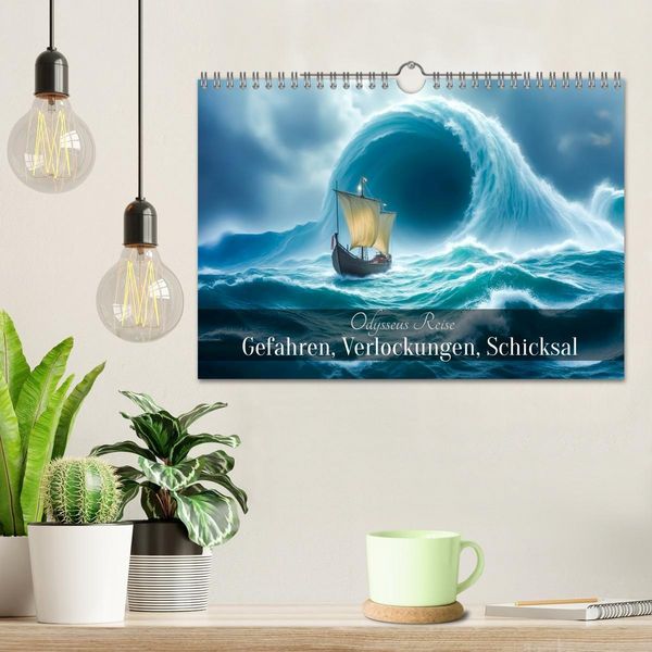 Produktbild: Odysseus Reise &ndash; Gefahren, Verlockungen, Schicksal (Wandkalender 2027 DIN A4 quer), CALVENDO Monatskalender