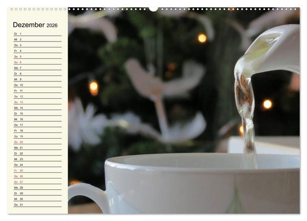 Produktbild: Es ist Zeit f&uuml;r Tee. Impressionen (hochwertiger Premium Wandkalender 2026 DIN A2 quer), Kunstdruck in Hochglanz
