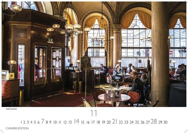 Produktbild: Wiener Caf&eacute;haus Kultur Kalender 2027 &ndash; Wandkalender | Fotokalender| &Ouml;sterreich Kalender | Alpenl&auml;nder 24x35cm | Historische & Kulturelle Kaffeehaus Motive | . & Geschenkidee
