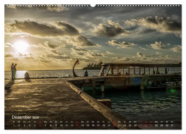 Produktbild: Malediven Impressionen aus dem Paradies (Wandkalender 2026 DIN A2 quer), CALVENDO Monatskalender
