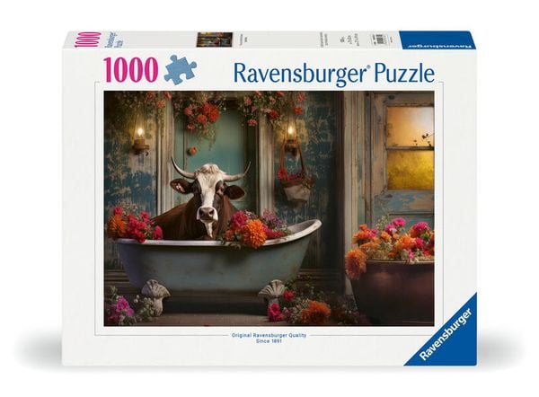 Ravensburger - Die Kuh in der Badewanne, 1000 Teile