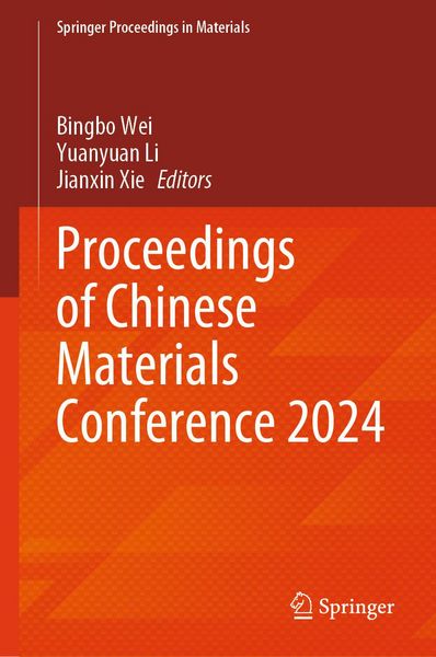 Produktbild: Proceedings of Chinese Materials Conference 2024