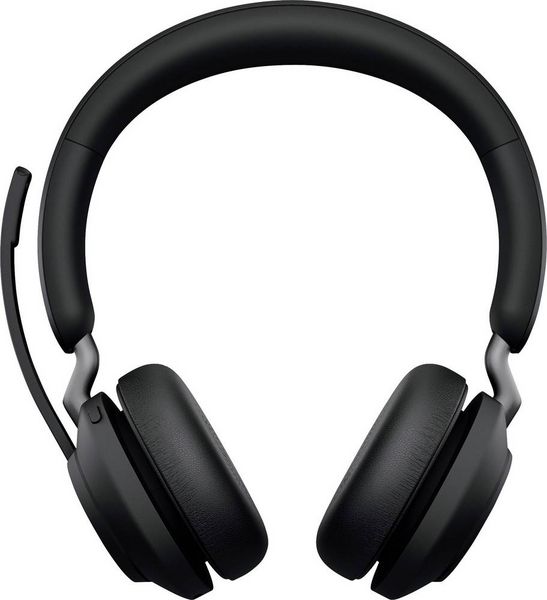 Produktbild: Jabra Evolve2 65 MS On Ear Headset Bluetooth&reg; Stereo Schwarz Lautst&auml;rkeregelung, Batterieladeanzeige, Mikrofon-Stummschaltung Telefon