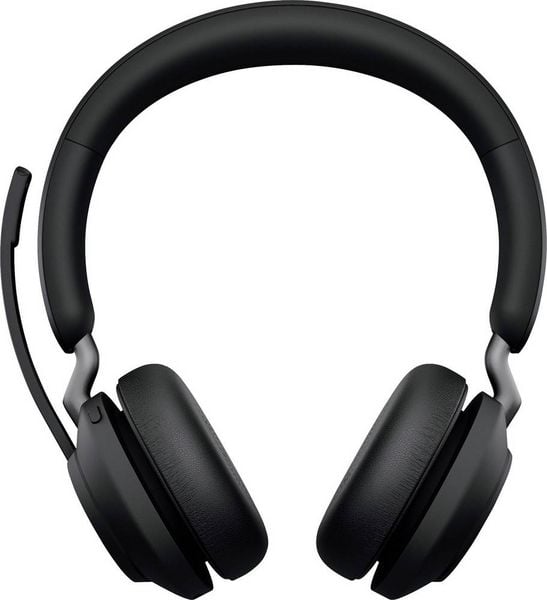 Produktbild: Jabra Evolve2 65 UC On Ear Headset Bluetooth&reg; Stereo Schwarz Lautst&auml;rkeregelung, Batterieladeanzeige, Mikrofon-Stummschaltung Telefon
