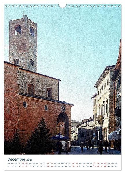 Produktbild: Umbrian Bell Towers (Wall Calendar 2026 DIN A3 portrait), CALVENDO 12 Month Wall Calendar