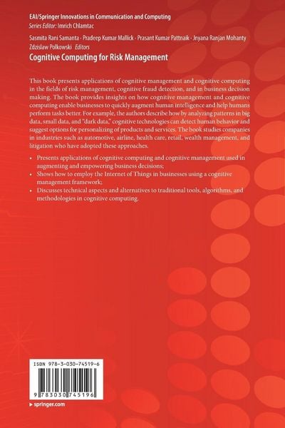 Produktbild: Cognitive Computing for Risk Management