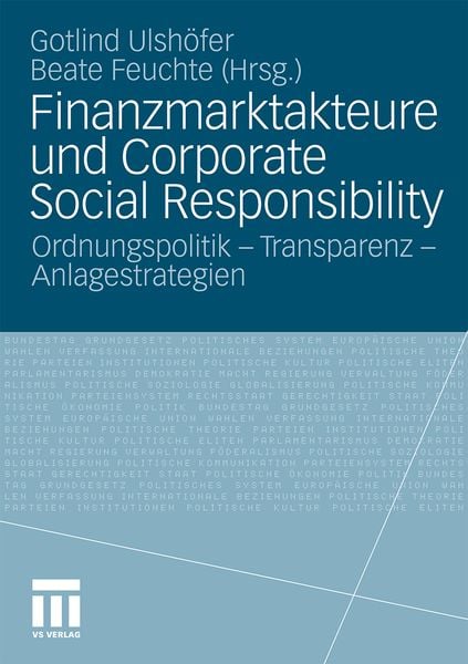 Produktbild: Finanzmarktakteure und Corporate Social Responsibility