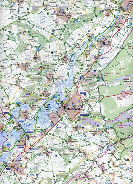 Produktbild: Limburg-midden Limburg zuid (Maastricht / Weert / Roermond) 1:100 000