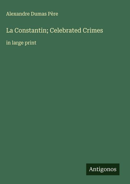 Produktbild: La Constantin; Celebrated Crimes