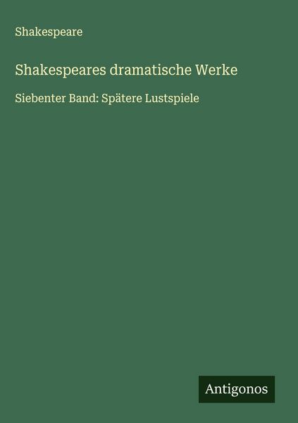 Produktbild: Shakespeares dramatische Werke