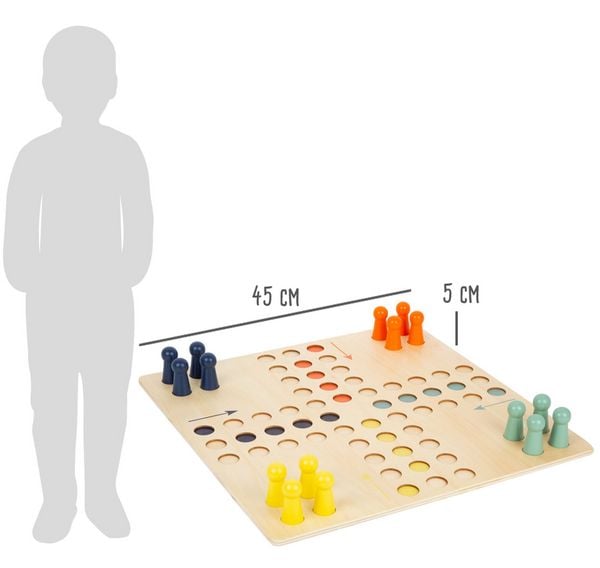 Produktbild: small foot 11783 - Ludo XL, W&uuml;rfelspiel, Holz