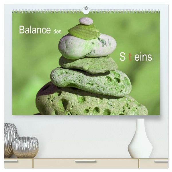 Produktbild: Balance des Steins (hochwertiger Premium Wandkalender 2026 DIN A2 quer), Kunstdruck in Hochglanz