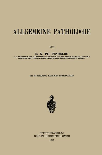Produktbild: Allgemeine Pathologie