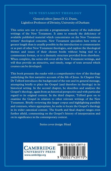 Produktbild: The Theology of the Gospel of Mark