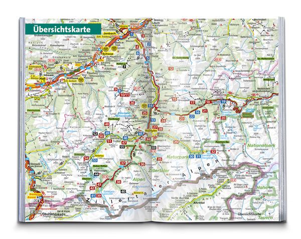 Produktbild: KOMPASS Wanderf&uuml;hrer Zillertal, 55 Touren mit Extra-Tourenkarte