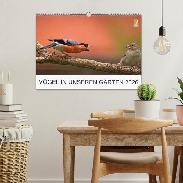 Produktbild: V&ouml;gel in unseren G&auml;rten 2026 (Wandkalender 2026 DIN A3 quer), CALVENDO Monatskalender