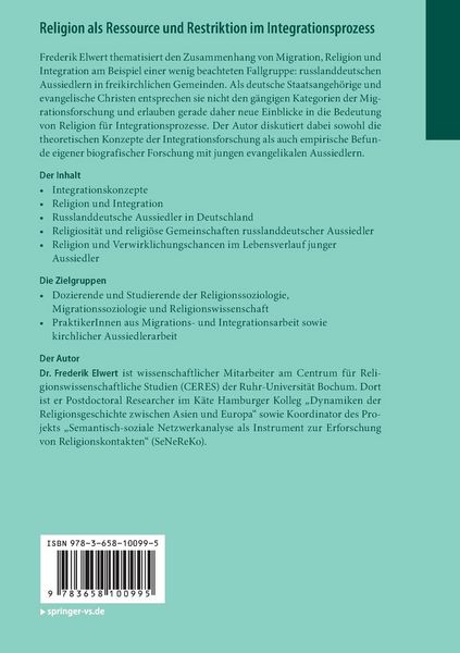 Produktbild: Religion als Ressource und Restriktion im Integrationsprozess