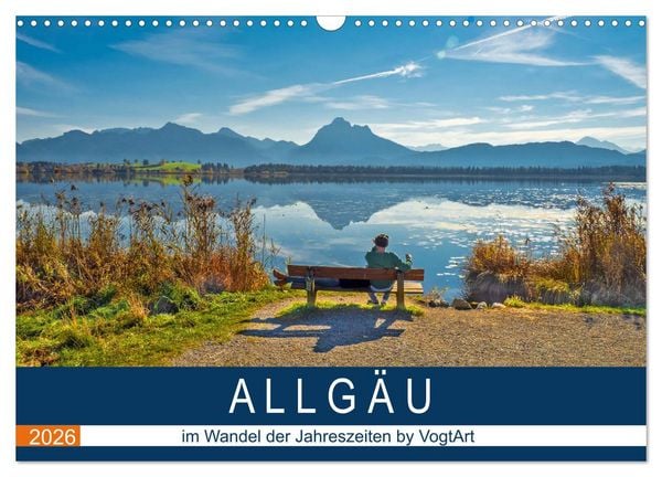 Produktbild: ALLG&Auml;U, im Wandel der Jahreszeiten. (Wandkalender 2026 DIN A3 quer), CALVENDO Monatskalender