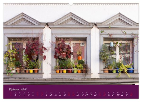 Produktbild: Fenster & Fassade (Wandkalender 2026 DIN A2 quer), CALVENDO Monatskalender