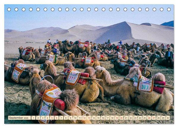 Produktbild: Seidenstra&szlig;e - Khiva bis Lanzhou (Tischkalender 2026 DIN A5 quer), CALVENDO Monatskalender