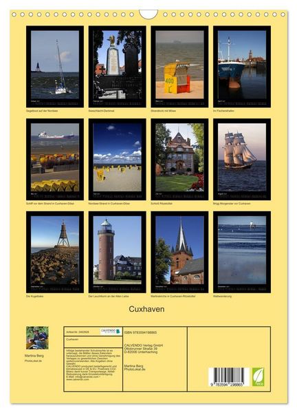 Produktbild: Cuxhaven (Wandkalender 2027 DIN A3 hoch), CALVENDO Monatskalender