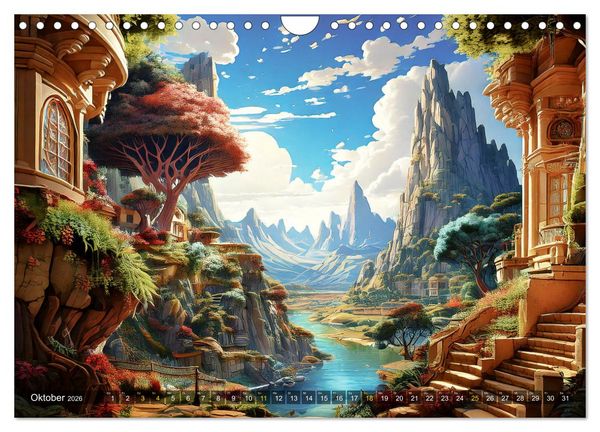 Produktbild: Reise in einer M&auml;rchenwelt (Wandkalender 2026 DIN A4 quer), CALVENDO Monatskalender