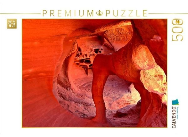 CALVENDO Puzzle Windstone Arch, Valley of Fire State Park, Nevada | 500 Teile Lege-Größe 48 × 36 cm Foto-Puzzle für Erwachsene