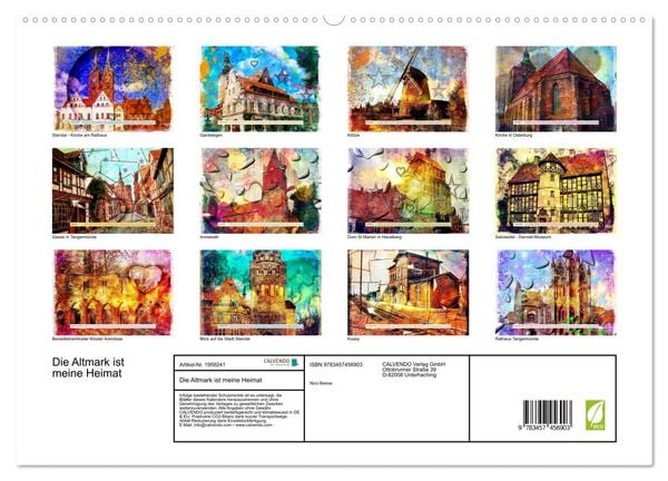 Produktbild: Die Altmark ist meine Heimat (hochwertiger Premium Wandkalender 2026 DIN A2 quer), Kunstdruck in Hochglanz