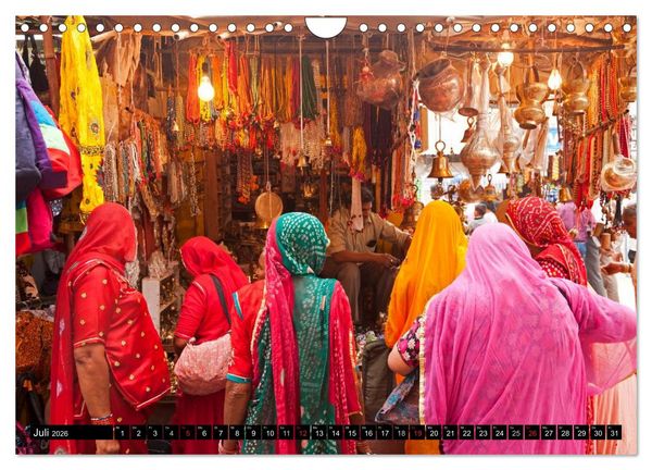 Produktbild: Rajasthan, Indien - Pushkar Mela (Wandkalender 2026 DIN A4 quer), CALVENDO Monatskalender