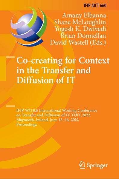 Produktbild: Co-creating for Context in the Transfer and Diffusion of IT